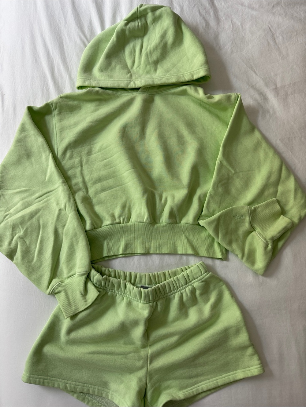 Aritzia TNA Neon Green Set